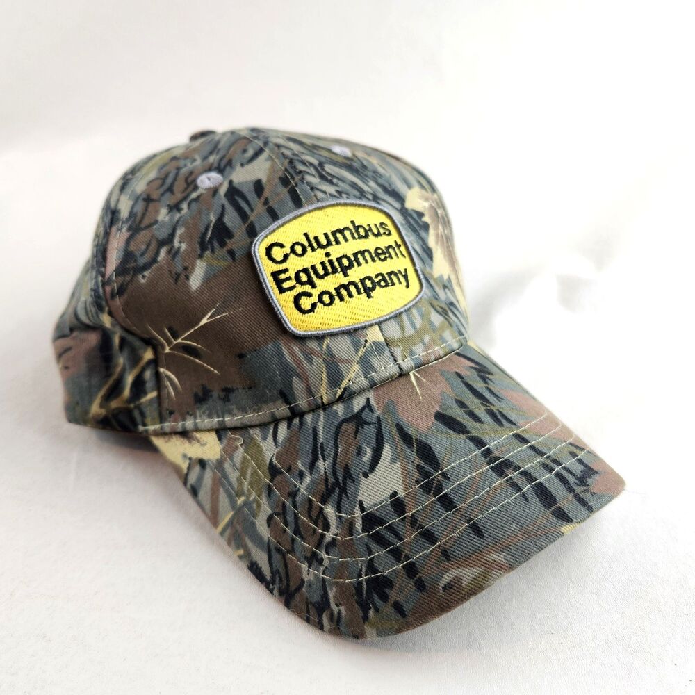 Komatsu Mens Hat Camo Columbus Equipment Company Snapback Adjustable Outdoor